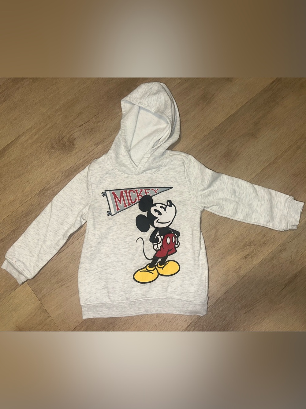Mickey Mouse Light Gray Kids Hoodie